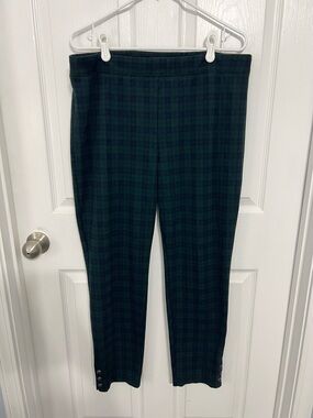 Talbots Women’s Green Plaid Dress Pants
